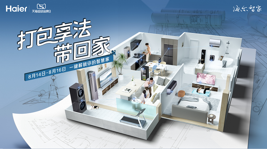 海尔天猫超级品牌日打通三翼鸟新零售模式 实现场景营销创新爆发